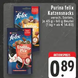E-Center Purina felix katzensnacks Angebot