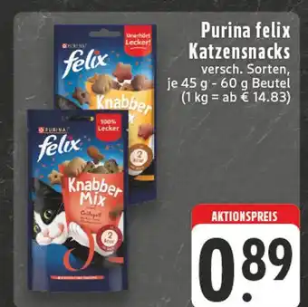 E-Center Purina felix katzensnacks Angebot