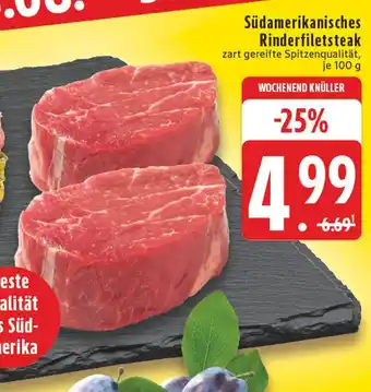 E-Center Südamerikanisches rinderfiletsteak Angebot