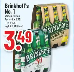trinkgut Brinkhoff's no. 1 premium pilsener Angebot