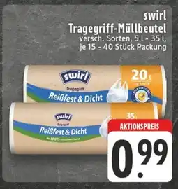 E-Center Swirl tragegriff-müllbeutel 20 l Angebot