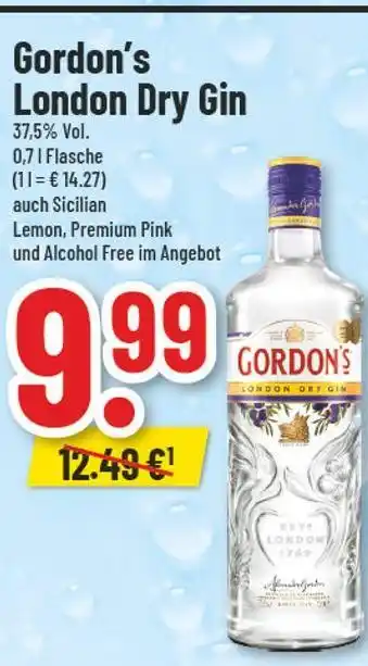 trinkgut Gordon’s london dry gin Angebot