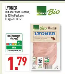 Marktkauf Edeka bio lyoner Angebot