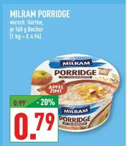 Marktkauf Milram porridge Angebot