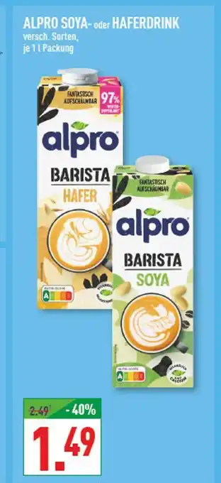 Marktkauf Alpro barista hafer Angebot