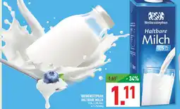 Marktkauf Weihenstephan haltbare milch Angebot