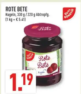 Marktkauf Gut & günstig rote bete Angebot