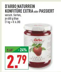 Marktkauf D'arbo naturrein konfitüre extra oder passiert Angebot