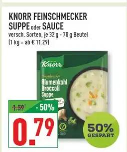 Marktkauf Knorr feinschmecker suppe oder sauce Angebot