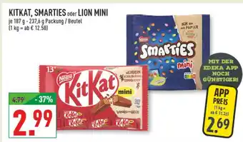 Marktkauf Nestlé kitkat, smarties oder lion mini Angebot