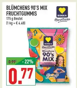 Marktkauf Edeka herzstücke blümchens 90’s mix fruchtgummis Angebot