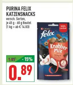 Marktkauf Purina felix katzensnacks Angebot