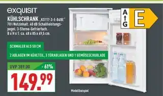 Marktkauf Exquisit kühlschrank ks117-3-e-040e Angebot
