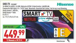 Marktkauf Hisense uhd-tv 55u6nq Angebot