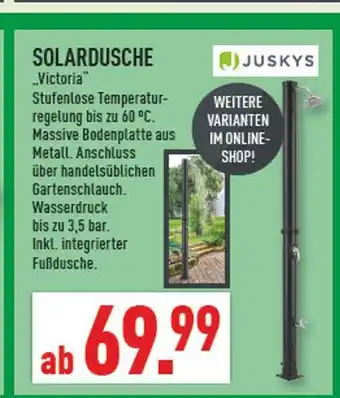 Marktkauf Juskys solardusche victoria Angebot