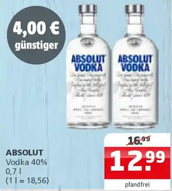 Getränke Quelle ABSOLUT Vodka Angebot