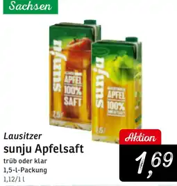 KONSUM Lausitzer sunju Apfelsaft Angebot