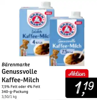 KONSUM Bärenmarke Genussvolle Kaffee-Milch Angebot
