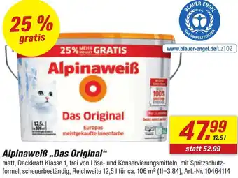 toom Baumarkt Alpinaweiß ,,Das Original" Angebot