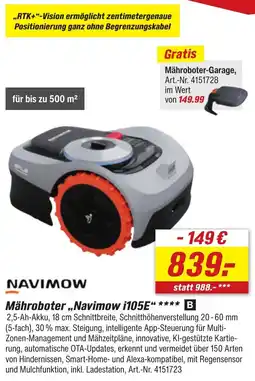 toom Baumarkt Mähroboter ,,Navimow i105E" Angebot