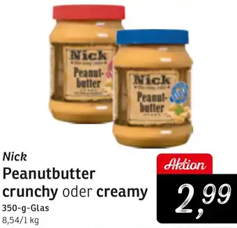 KONSUM Nick Peanutbutter crunchy oder creamy Angebot