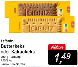 KONSUM Leibniz Butterkeks oder Kakaokeks Angebot