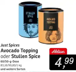 KONSUM Just Spices Avocado Topping oder Stullen Spice Angebot