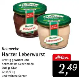 KONSUM Keunecke Harzer Leberwurst Angebot