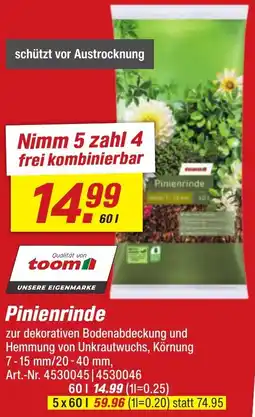 toom Baumarkt Pinienrinde Angebot