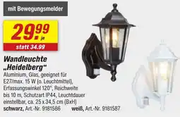 toom Baumarkt Wandleuchte ,,Heidelberg" Angebot