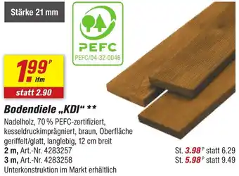 toom Baumarkt Bodendiele ,,KDI" Angebot