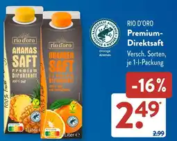 Aldi Süd Rio d'oro ananas saft premium direktsaft Angebot