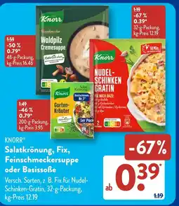 Aldi Süd Knorr waldpilz cremesuppe Angebot