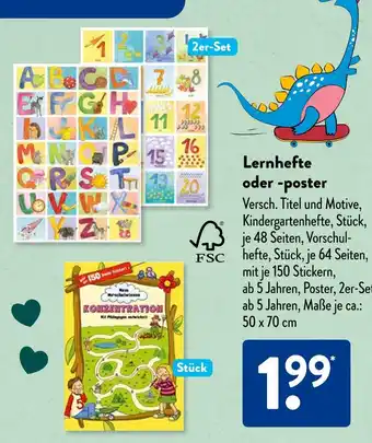 Aldi Süd Kindergartenhefte Angebot