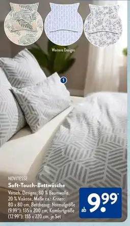 Aldi Süd Novitesse soft-touch-bettwäsche Angebot
