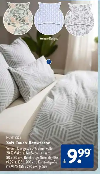 Aldi Süd Novitesse soft-touch-bettwäsche Angebot