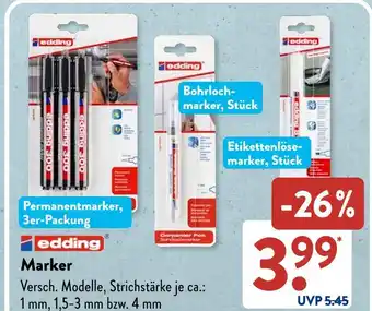 Aldi Süd Edding permanentmarker Angebot
