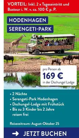 Aldi Süd Hodenhagen serengeti-park Angebot