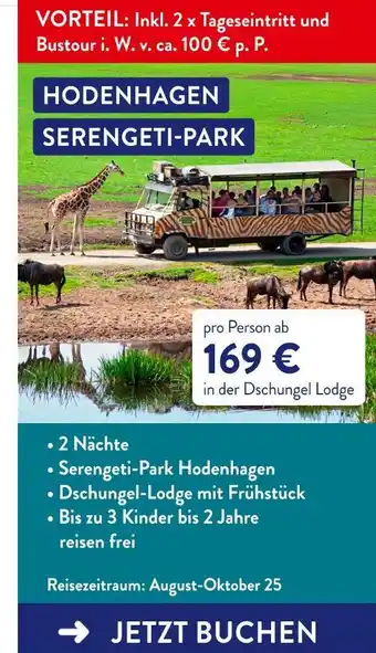 Aldi Süd Hodenhagen serengeti-park Angebot