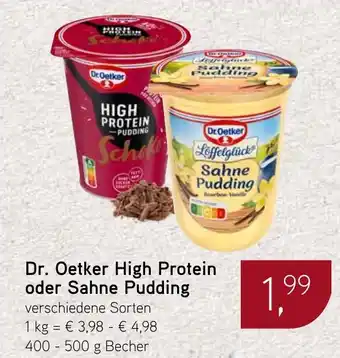 Dornseifer Dr. Oetker High Protein oder Sahne Pudding Angebot