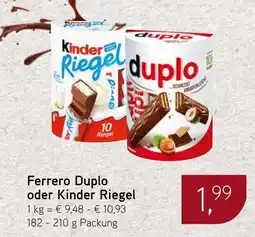 Dornseifer Ferrero Duplo oder Kinder Riegel Angebot