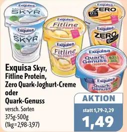 Aktiv Irma Exquisa Skyr, Fitline Protein, Zero Quark-Joghurt-Creme oder Quark-Genuss Angebot