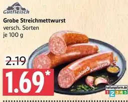 Marktkauf Gutfleisch Grobe Streichmettwurst Angebot