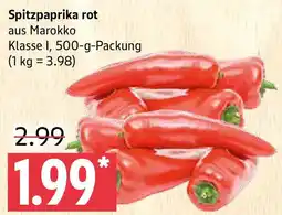 Marktkauf Spitzpaprika rot Angebot