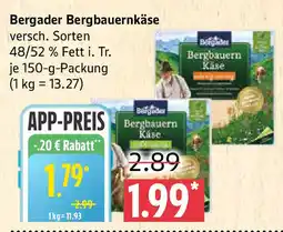 Marktkauf Bergader Bergbauernkäse Angebot