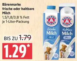 Marktkauf Bärenmarke frische oder haltbare Milch Angebot