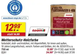 toom Baumarkt Wetterschutz-Holzfarbe Angebot