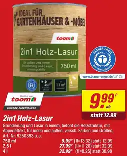 toom Baumarkt 2in1 Holz-Lasur Angebot