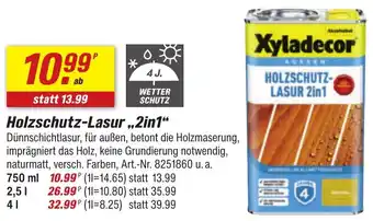 toom Baumarkt Xyladecor Holzschutz-Lasur ,,2in1" Angebot