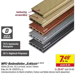 toom Baumarkt WPC-Bodendielen „Exklusiv" Angebot